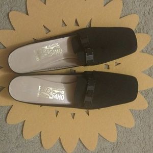 Ferragamo Black Mules